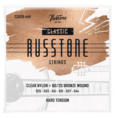 Russtone CCB29-44H Струны для классической гитары Серия: Clear Nylon Обмотка: 80/20 бронза Натя