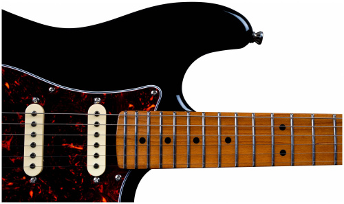 JET JS-300 BK электрогитара, Stratocaster, корпус липа, 22 лада,SSS, tremolo, цвет BK фото 2