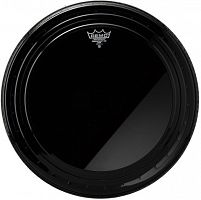 Remo PR-1422-00 22 Powerstroke Pro ebony пластик для бас барабана однослойный чёрный с демп.кольцом