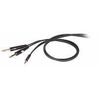 Die HARD DHG545LU3 Проф. аудио кабель, стерео мини 3,5мм джек —2х джек6.3мм длина 3м