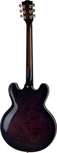 GIBSON 2019 ES-335 Figured, Purple Burst гитара полуакустическая, цвет санберст в комплекте кейс фото 2