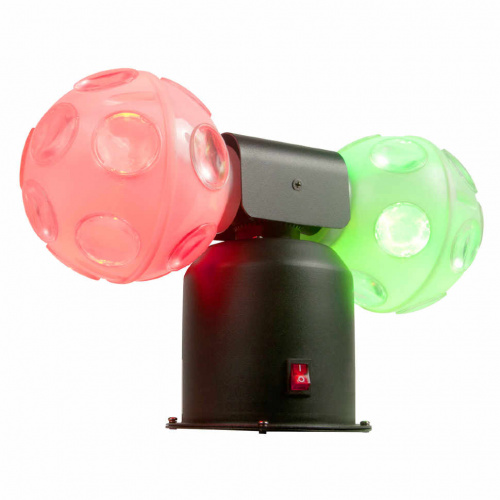 American DJ Jelly Cosmos Ball светодиодный прибор, состоящий из 2-х вращающихся шаров с 60 лучами в фото 2
