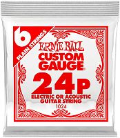 Ernie Ball 1024 струна для электро и акустических гитар. Сталь, калибр .024