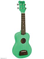 KOHALA KT-SSG укулеле, сопрано, серия TIKI, корпус липа, фигурная подставка, цвет зеленый