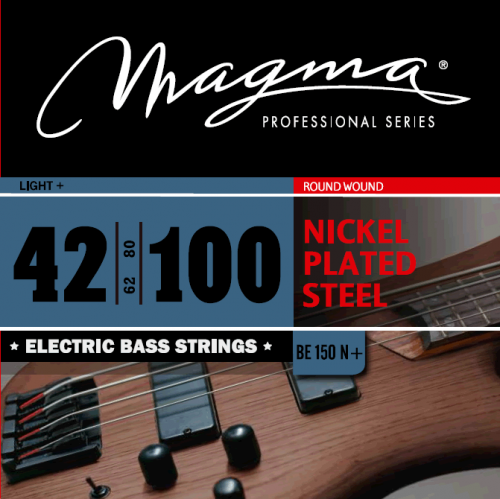 Magma Strings BE150N+ Струны для бас-гитары Серия: Nickel Plated Steel Калибр: 42-62-80-100 Обм