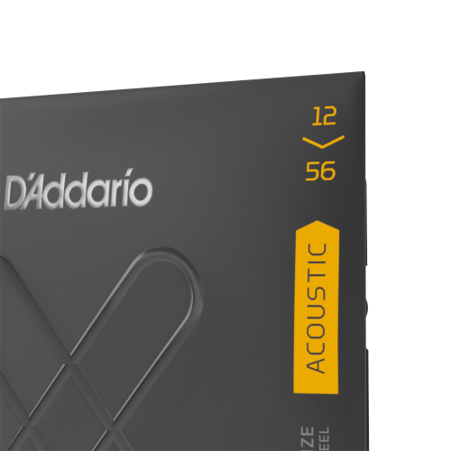 D'Addario XTABR1256 струны для акустической гитары, бронза 80/20, 12-56, с покрытием фото 3