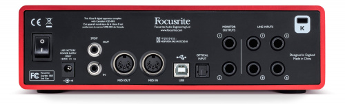 FOCUSRITE Scarlett 18i8 2nd Gen USB аудио интерфейс, 18 входов/8 выходов фото 5