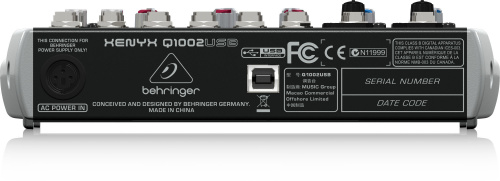 Behringer Q1002USB Компактный малошумящий микшерный пульт 10 каналов, эквалайзер, микр.предусил, USB фото 4