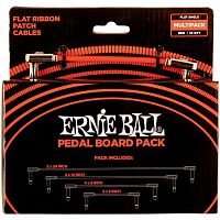 ERNIE BALL 6404 набор соединительных кабелей, угловой джек/угловой джек, красн