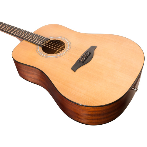 ROCKDALE Aurora D5 Gloss NAT акустическая гитара дредноут, цвет натуральный, глянцевое покрытие фото 3