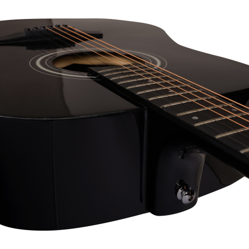 ROCKDALE Aurora D5 Gloss BK акустическая гитара дредноут, цвет черный, глянцевое покрытие фото 6