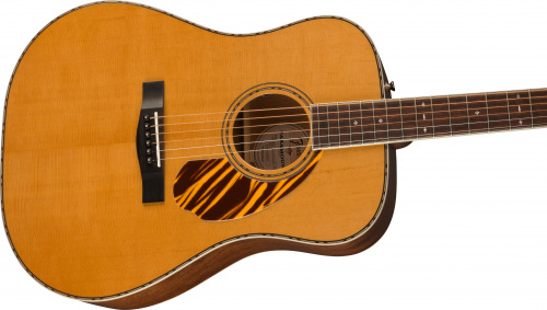 FENDER PD-220E Natural электроакустическая гитара, цвет натуральный, кейс в комплекте фото 3