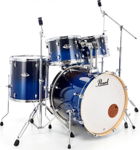 Pearl EXL725/C257 ударная установка из 5-ти барабанов, цвет Sea Blue Fade, стойки в комплекте фото 2
