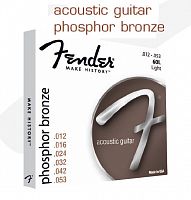 FENDER STRINGS NEW ACOUSTIC 60L PHOS BRONZE BALL 12-53 струны для акустической гитары, фосфорированная бронза