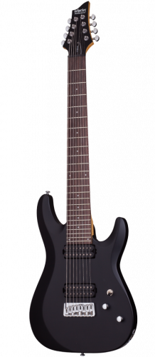 Schecter C-8 Deluxe SBK Гитара электрическая восьмиструнная, крепление грифа: на болтах фото 2