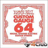 Ernie Ball 1164 струна для электро и акустических гитар. Сталь, калибр .064