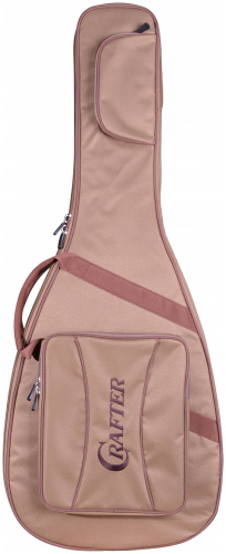 CRAFTER D-7/NС + Чехол акустическая гитара Дредноут, верхняя дека массив кедра, корпус красное фото 2