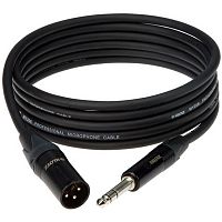 KLOTZ M1MS1B0200 кабель микрофонный XLR M - Jack 6,3 Stereo 2 m