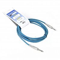 Invotone ACI1304B инструментальный кабель, mono jack 6,3 — mono jack 6,3, длина 4 м (синий)