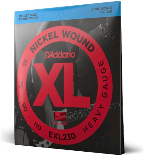 D'Addario EXL230 Струны бас super soft long, 055-110.