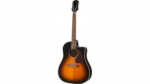 EPIPHONE J-45 EC Aged Vintage Sunburst электроакустическая гитара, цвет санбёрст
