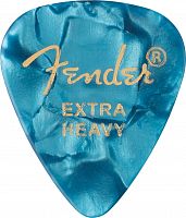FENDER 351 Shape Premium Picks Extra Heavy Ocean Turquoise 12 Count набор медиаторов, 12 шт, цвет - бирюзовый