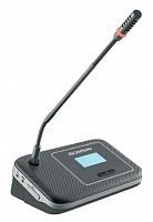 GONSIN DCS-1021C-W Бесроводная микрофонная консоль председателя. Поддержка IC-карт регистрации. LCD- дисплей, Встроенный динамик