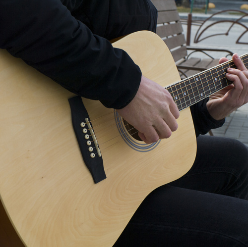 SX SD104 Гитара акустическая, корпус: липа, гриф: окуме, накладка грифа и нижний порожек: палисандр, колки: хромированное покрытие, цвет натуральный м фото 14