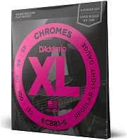 D'Addario ECB81/5 струны для 5 стр. БАС-гит. Soft, хром, плоск.оплётка, 45-132