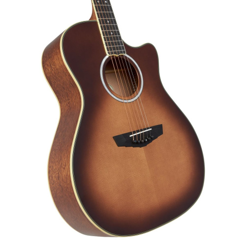 D'Angelico Excel Gramercy Autumn Burst электроакустическая гитара с чехлом, цвет коричневый берст фото 2