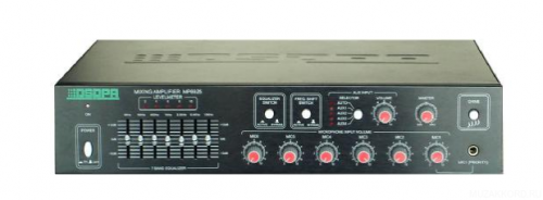 DSPPA MP-6906 Микшер-усилитель для дискуссионной системы 60 Вт/100В, 6 микр/4 AUX входа, 1 выход. 7 фото 2