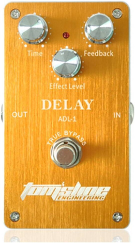 TOMSLINE ADL-1 Педаль эффектов Delay, питание от БП и батареи 9в