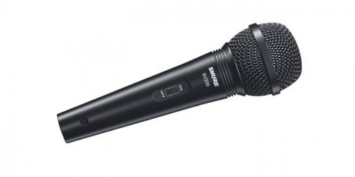 SHURE SV200-A микрофон динамический вокальный с выключателем и кабелем (XLR-XLR), черный фото 3
