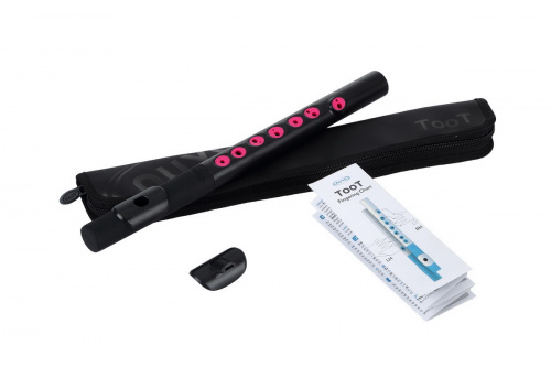 NUVO TooT (Black/Pink) блок-флейта TooT, материал пластик, цвет чёрный/розовый, в комплекте жёсткий чехол