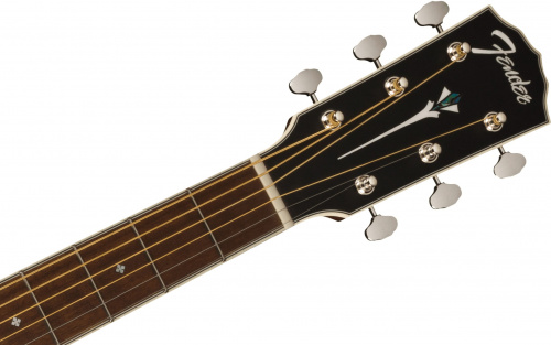 FENDER PD-220E Mahagony Aged Cognac Burst электроакустическая гитара, цвет темный санберст, кейс в комплекте фото 5
