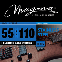 Magma Strings BE210S Струны для бас-гитары Серия: Stainless Steel Калибр: 55-75-90-110 Обмотка: