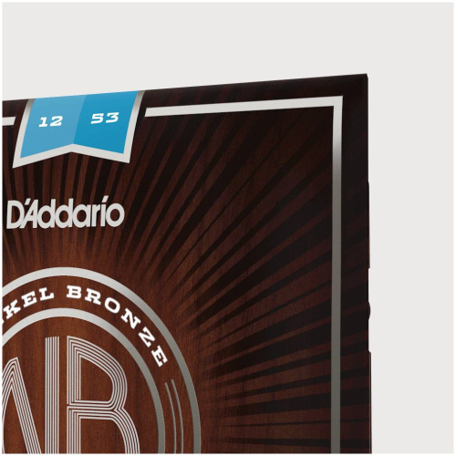 D'Addario NB1253 струны для акустической гитары,Light, 12-53 фото 3