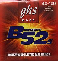 GHS L4500 Струны для бас гитары; никелированная сталь; круглая обмотка; (40-60-80-100); Boomers