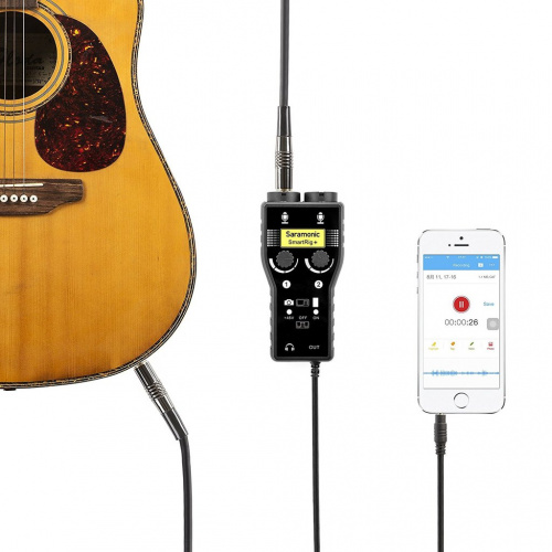 Saramonic SmartRig+ интерфейс для записи звука с микрофона/гитары фото 5