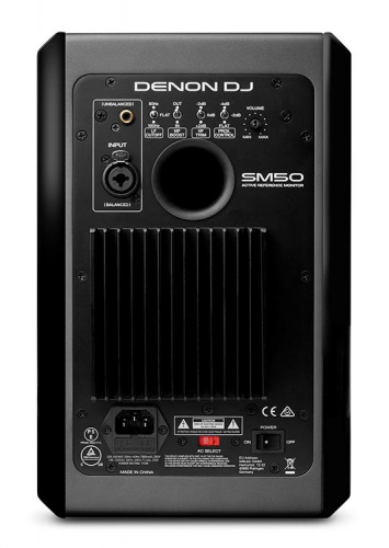 Denon SM50 Активный 2-полосный студийный монитор, 5", 50гц - 20кГц, мощность 90Вт, входы XLR, TRS, RCA, 3-полосный эквалайзер фото 2