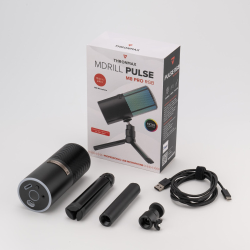 Thronmax Pulse Pro RGB USB-микрофон, 192kHz 24bit, ENC, RGB, черный фото 2