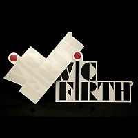 VIC FIRTH Наклейка с логотипом Vic Firth белая
