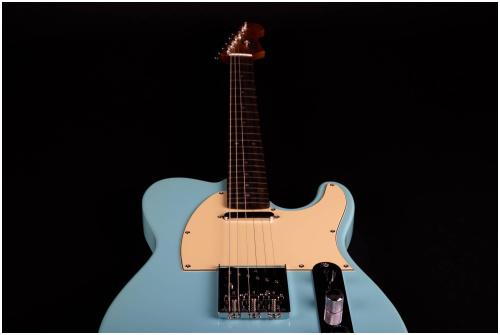 JET JT-300 BL R электрогитара, Telecaster, корпус липа, 22 лада, SS, цвет Sonic blue глубой фото 10
