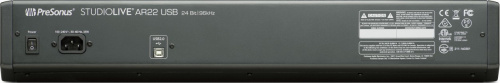 PreSonus StudioLive AR22 USB аналоговый микшер, 22 канала, 12 мик.+ 4 мик моно/лин.стер.+1 стер.лин./Bluetooth,22x4 USB,3AUX,FX,SD-рекор, монтаж в рэк фото 3