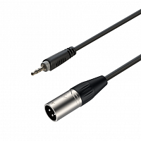 ROXTONE RACC425/1,5 Аудио-кабель D:4mm., 2x0,14mm2, Экр.:95%, (3,5mm Jack (S) 3P XLR (M)), 1,5м