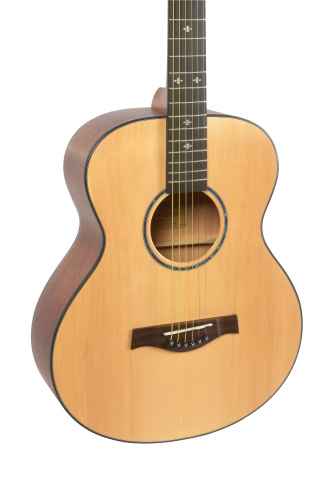 AIERSI SG02SM-40 Акустическая гитара, топ массив ели, корпус махагони фото 4