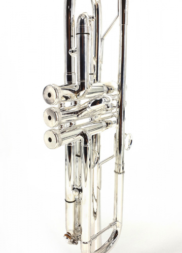 Brasspire BPTR-770S Труба Bb с реверсивным настроечным кроном, мензура: 11,65 мм (ML), диаметр раструба: 125 мм, серебряное покрытие всего инструмента фото 5
