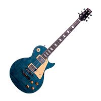 REDHILL LPX200/TBL эл.гитара, Les Paul, H+H, 2V/2T/3P, клен/окоуме, цвет прозрачный голубой