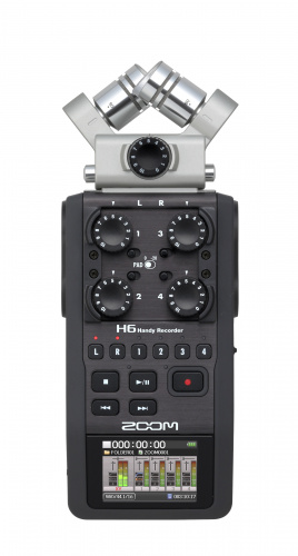 Zoom H6 ручной рекордер-портастудия. Каналы - 4/Сменные микрофоны/Цветной дисплей фото 2