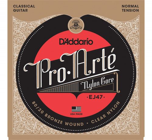 D'Addario EJ47 струны для классич. гит, Gold, Normal Tension